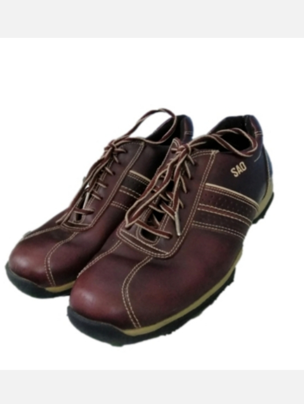 SAO MENSWEAR by Stacy Adams Brown Leather Mens Lace Shoes